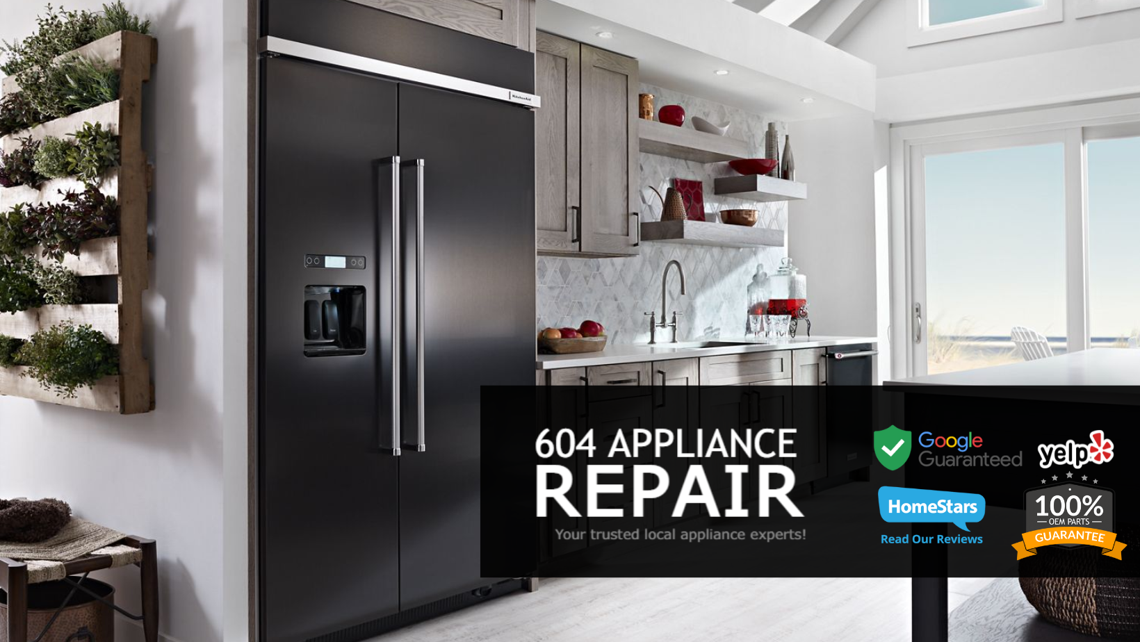 604 Appliance Repair Same & Next Day Service