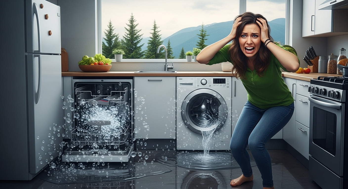A homeowner in Coquitlam feeling anxious about a broken appliance