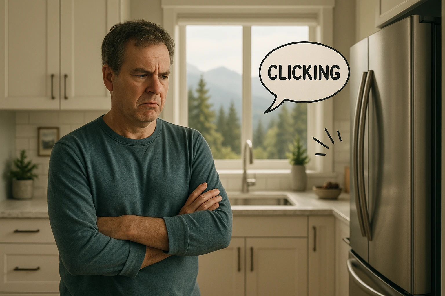 Coquitlam homeowner looking at a failing appliance