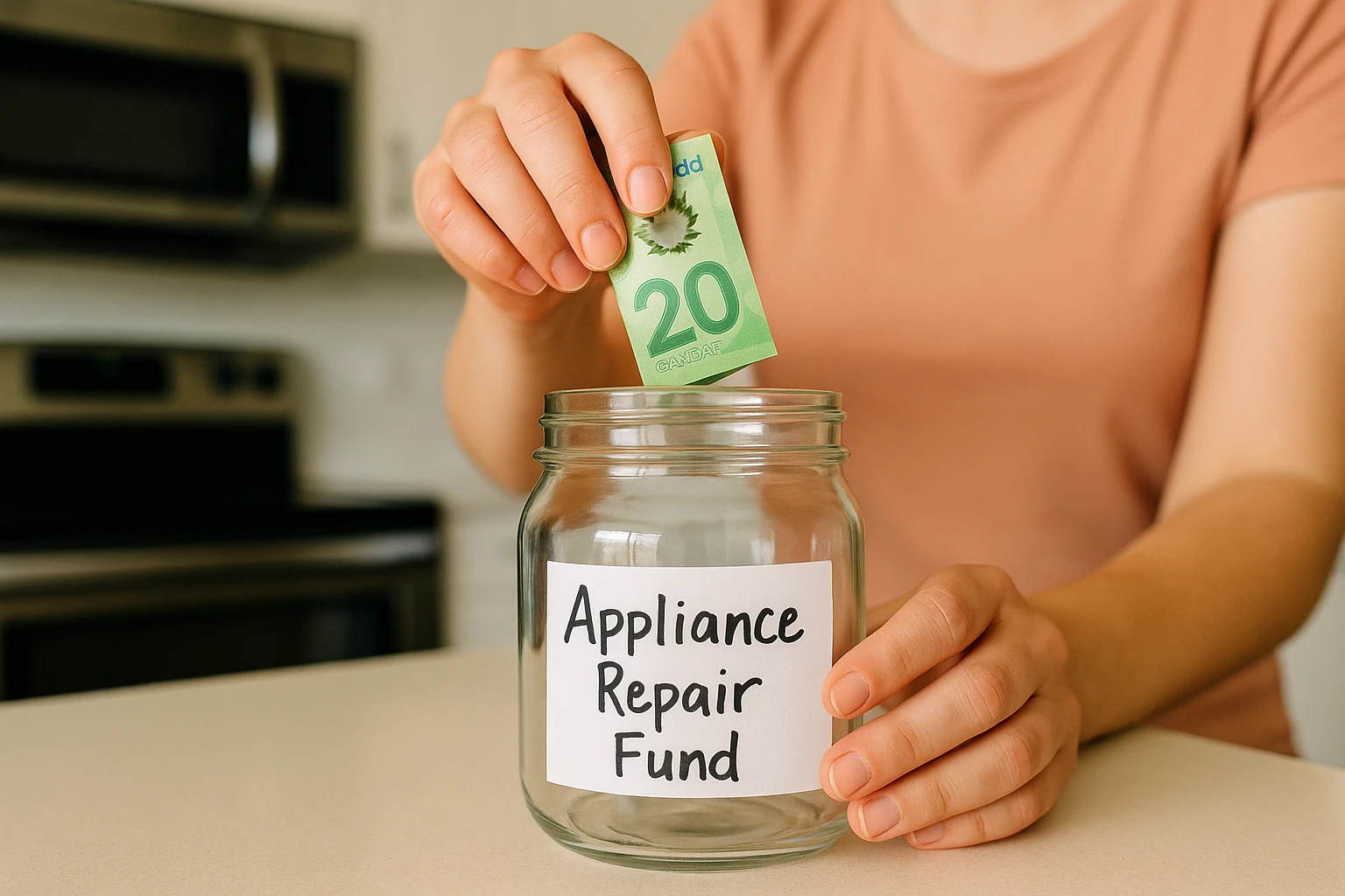 A piggy bank representing the smart alternative of self-insuring for appliance repairs