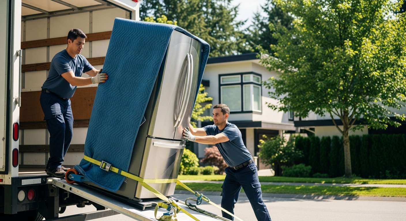 Person looking at a moving day appliance checklist in a Coquitlam home.