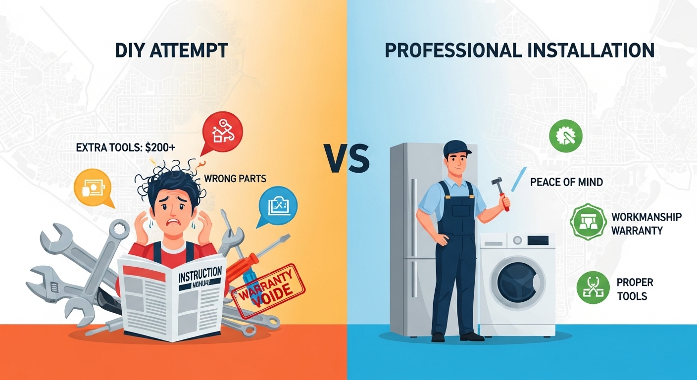 Comparison of upfront DIY costs versus long-term professional installation savings